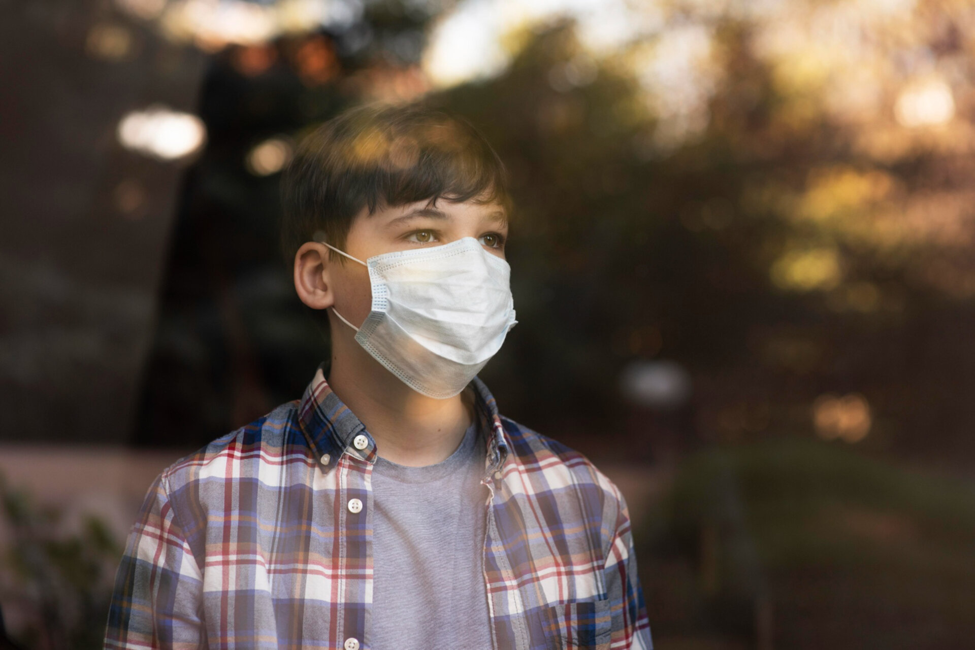 A person practicing self-care and mental well-being techniques during the COVID-19 pandemic.